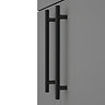 Arezzo Floor Standing Vanity Unit - Matt Grey - 500mm with Industrial Style Black Handles  Feature Large Image