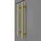 Arezzo Floor Standing Vanity Unit - Matt Grey - 600mm with Industrial Style Brushed Brass Handles  F
