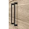 Arezzo Floor Standing Vanity Unit - Rustic Oak - 500mm with Matt Black Slimline Basin + Handles