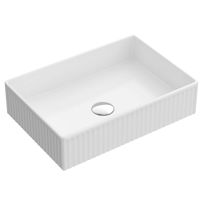 Arezzo Fluted 455 x 325mm Rectangular Countertop Basin