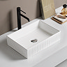 Arezzo Fluted 455 x 325mm Rectangular Countertop Basin