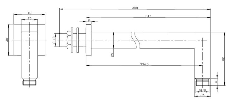 Arezzo Fluted Brushed Brass Concealed Shower Package with Valve, Square Fixed Round Head and Handset