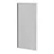 Arezzo Fluted Glass Chrome Framed Fixed Bath Screen (700 x 1400mm)