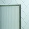 Arezzo Fluted Glass Chrome Framed Urinal Partition  Feature Large Image