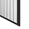 Arezzo Fluted Glass Matt Black Framed Fixed Bath Screen (500 x 1400mm ...