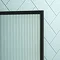 Arezzo Fluted Glass Matt Black Framed Urinal Partition  Feature Large Image