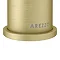 Arezzo Fluted Round Brushed Brass Basin Mono Mixer  Feature Large Image