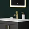 Arezzo Fluted Round Brushed Brass Basin Mono Mixer