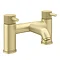 Arezzo Fluted Round Brushed Brass Bath Filler Tap Large Image