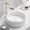 Arezzo Fluted Round Countertop Basin - 360mm Diameter