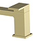 Arezzo Fluted Square Brushed Brass Bath Filler Tap