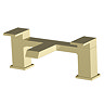 Arezzo Fluted Square Brushed Brass Bath Filler Tap