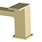 Arezzo Fluted Square Brushed Brass Bath Shower Mixer incl. Shower Kit