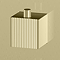Arezzo Fluted Triple Square Concealed Shower Valve - Brushed Brass