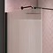 Arezzo Fluted Wetroom Screen Top Cover Cap Kit - Matt Black