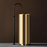 Arezzo Freestanding Basin (380 x 830mm) Brushed Brass with Waste