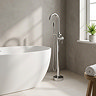 Arezzo Freestanding Bath Tap with Shower Mixer - Chrome