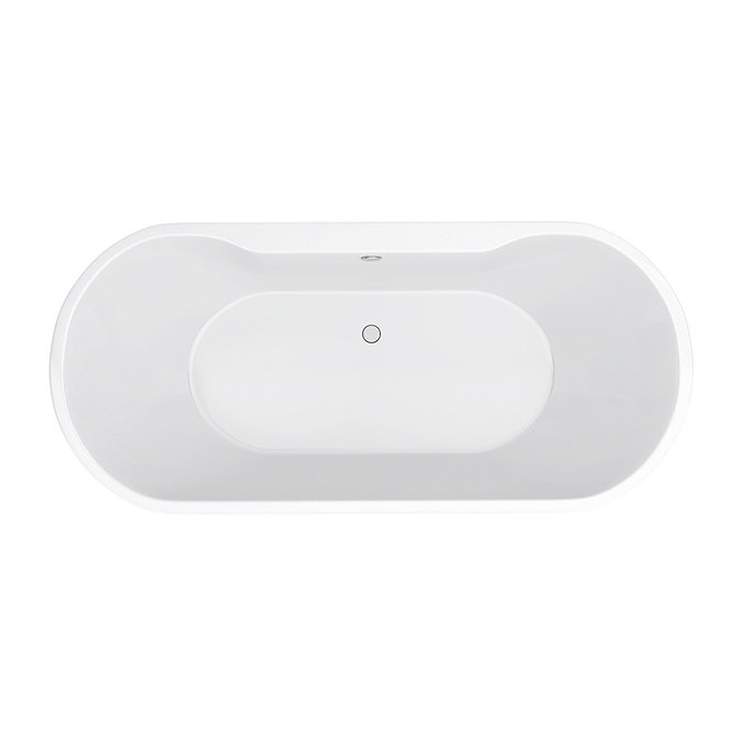 Arezzo Freestanding Modern Bath - 1415 x 745mm In Bathroom Large Image