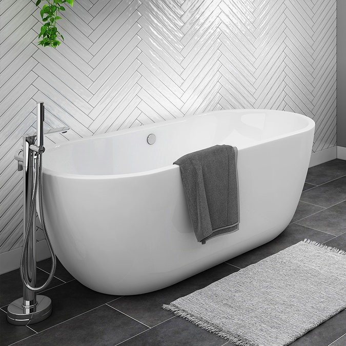 Arezzo Freestanding Modern Bath - 1655 x 750mm  Standard Large Image