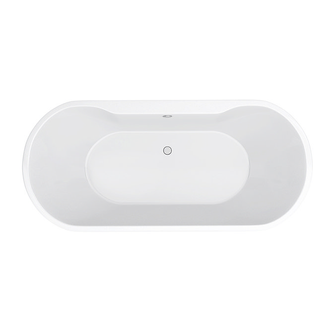Arezzo Freestanding Modern Bath - 1655 x 750mm In Bathroom Large Image