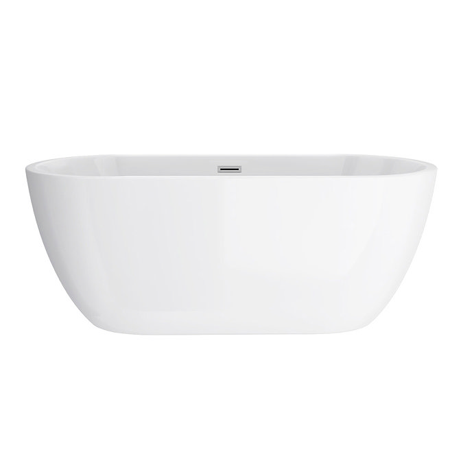 Arezzo Freestanding Modern Bath with Chrome Waste  Standard Large Image