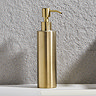Arezzo Freestanding Round Soap Dispenser Brushed Brass  Profile Large Image