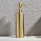 Arezzo Freestanding Round Soap Dispenser Brushed Brass  Profile Large Image