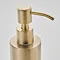 Arezzo Freestanding Round Soap Dispenser Brushed Brass  Newest Large Image