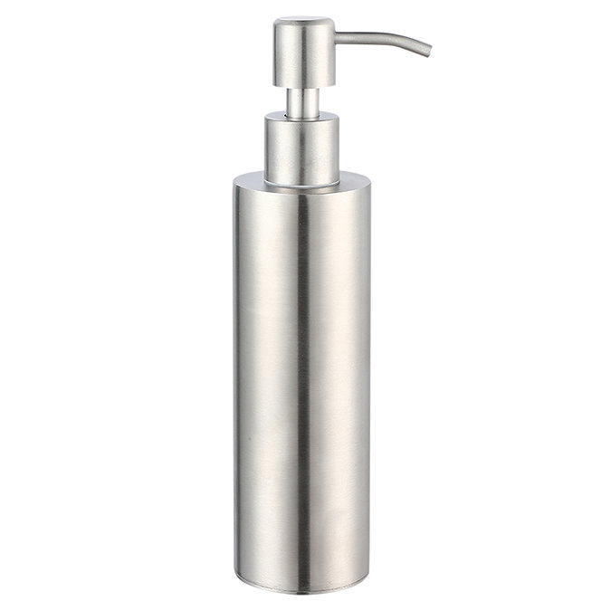 Arezzo Freestanding Round Soap Dispenser Brushed Chrome