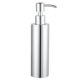 Arezzo Freestanding Round Soap Dispenser in Polished Chrome