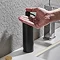 Arezzo Freestanding Round Soap Dispenser Matt Black  In Bathroom Large Image