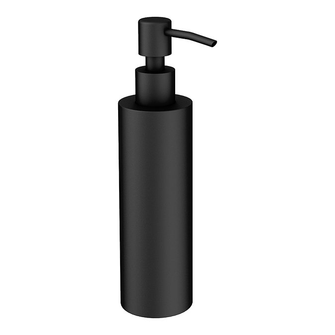 Arezzo Freestanding Round Soap Dispenser Matt Black