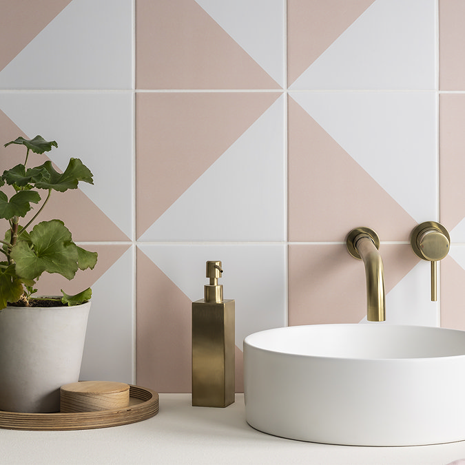 Arezzo Freestanding Square Soap Dispenser Brushed Brass