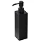 Arezzo Freestanding Square Soap Dispenser Matt Black Large Image