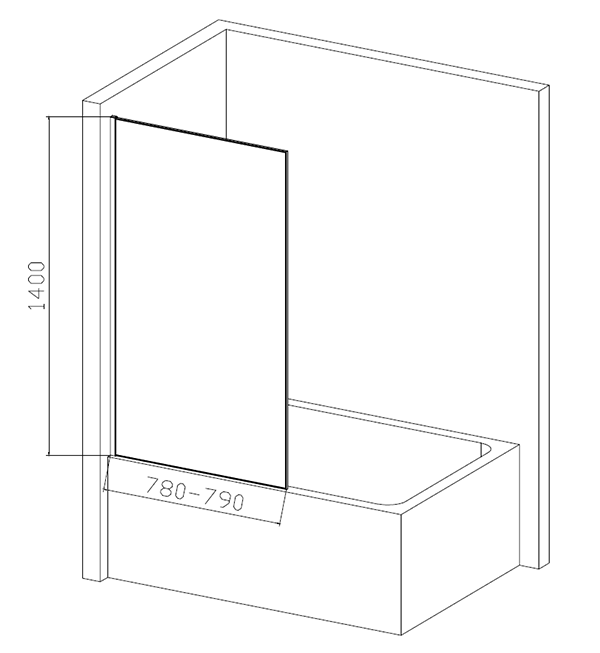 1800 x 800mm