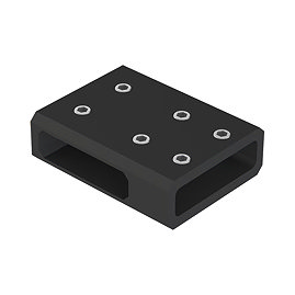 Arezzo Frosted Glass Support Bar T-Piece - Matt Black