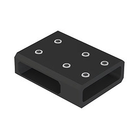 Arezzo Frosted Glass Support Bar T-Piece - Matt Black