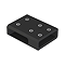 Arezzo Frosted Glass Support Bar T-Piece - Matt Black