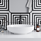 Arezzo Gloss White Curved Oval Countertop Basin 0TH (520 x 395mm)