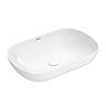 Arezzo Gloss White Oblong Stone Resin Counter Top Basin (540 x 340mm)