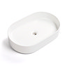 Arezzo Gloss White Oblong Stone Resin Counter Top Basin (580 x 380mm)