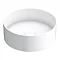Arezzo Gloss White Round Countertop Basin - 300mm Diameter