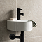 Arezzo Gloss White Round Wall Hung Cloakroom Basin 1TH (303 x 255mm)