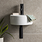 Arezzo Gloss White Round Wall Hung Cloakroom Basin 1TH (303 x 255mm)