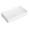 Arezzo Gloss White Slim Rectangular Counter Top Basin (605 x 355mm) Large Image