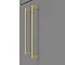 Arezzo Grey Floor Standing Vanity Unit, Tall Cabinet + Toilet Pack with Brass Handles  Standard Larg