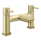 Arezzo Groove Bath Filler Tap Brushed Brass