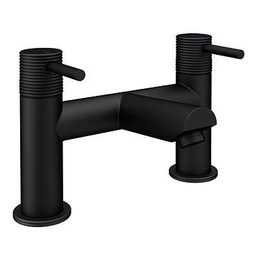 Arezzo Groove Bath Filler Tap Matt Black