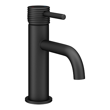 Arezzo Grove Round Mono Basin Mixer Tap Matt Black