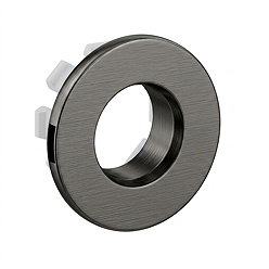 Arezzo Gunmetal Grey Basin Overflow Cover Insert Hole Trim